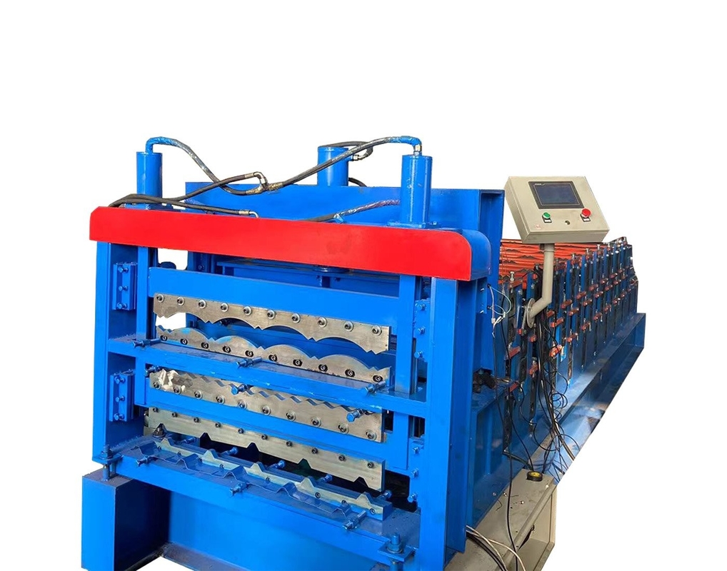 0.8mm Three Layer Roll Forming Machine Ibr Corrugated And Glazed Tile