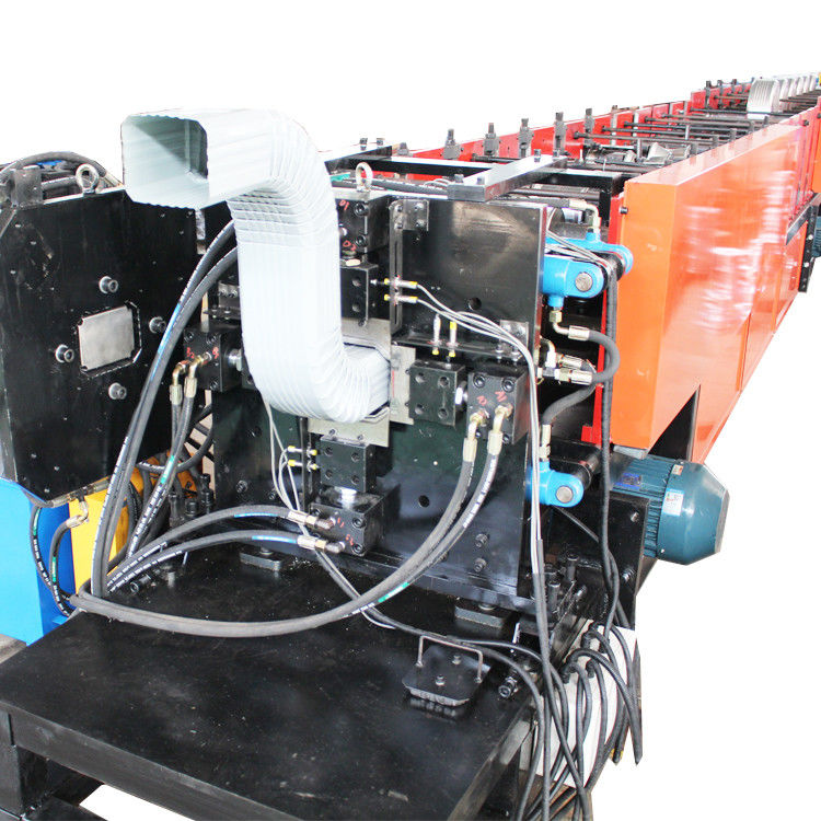 100 MM Color Steel Round Downspout Roll Forming Machine Metal Automatic