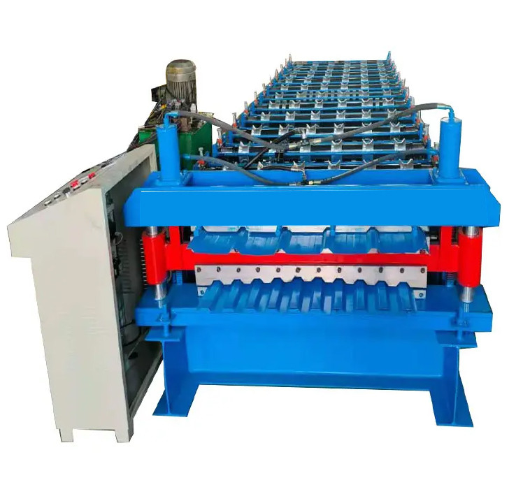 2025 new design Trapezoidal and corrugated  Double Layer Roof sheet roofing tile Roll Forming Machine