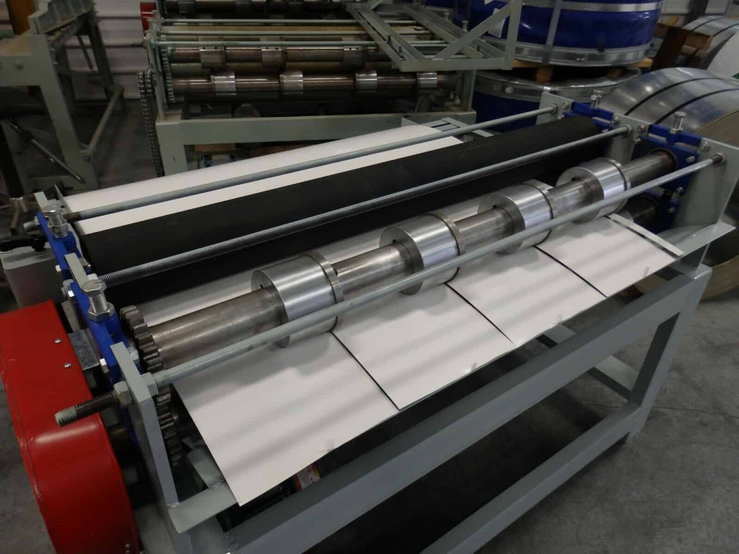 Automatic Cut To Length Line Gang Slitter With Manual Cut Off And Un Coiler