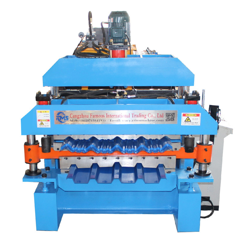 Trapezoidal And corrugated Roof Sheet Double Layer Roof Roll Forming Machine