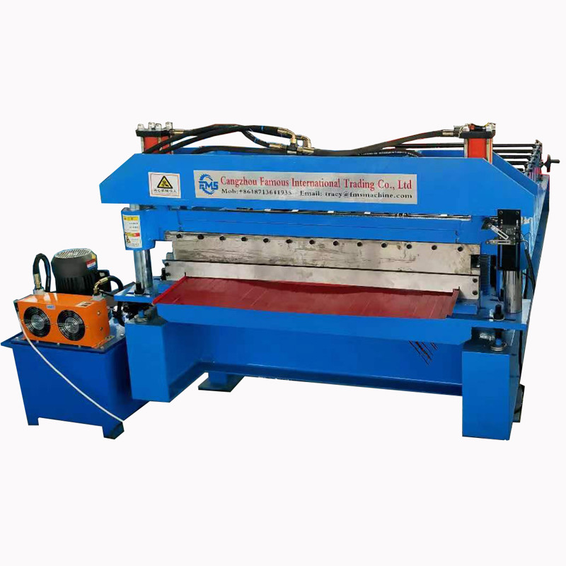 Eps Side Panel Galvalume Roof Roll Forming Machine High Accuracy Hydraulic Post Cutting