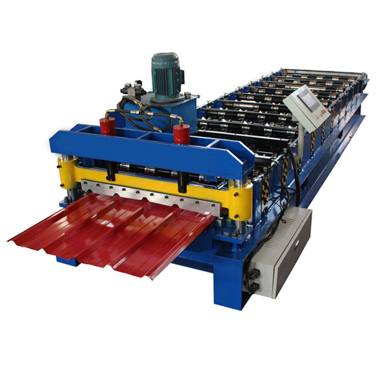 840mm Trapezoid Type Tile Forming Machine Hydraulic Cutting