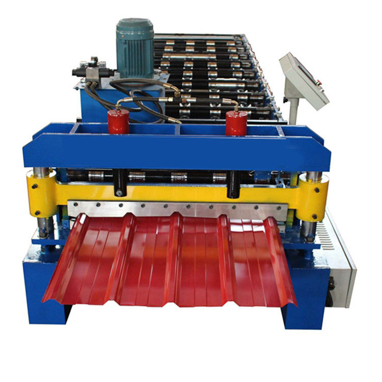840mm Trapezoid Type Tile Forming Machine Hydraulic Cutting