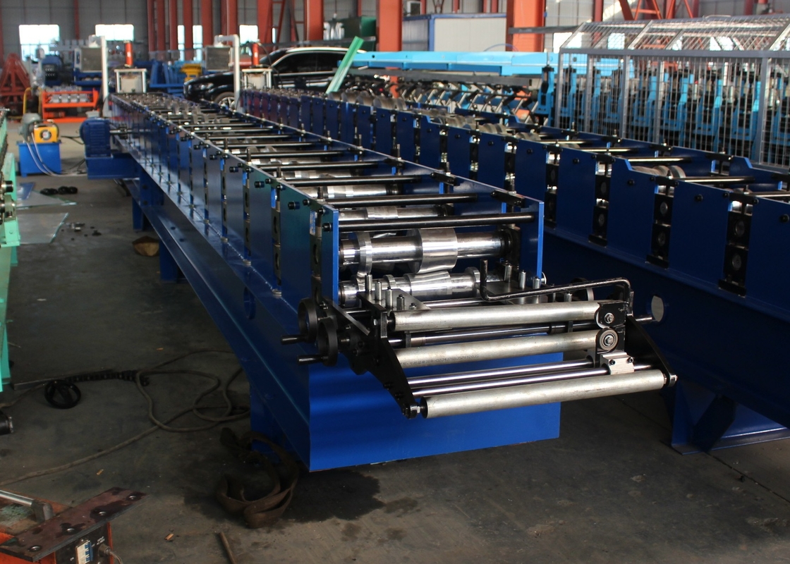 Hydraulic Cut Down Pipe Roll Forming Machine 18-Station Roller Stations 4KW Motor Power