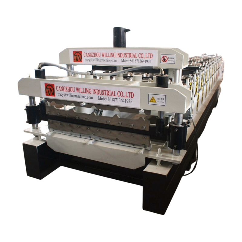 1250mm Width Double Layer Ibr Roof Tile Roll Forming Machine For Construction Business