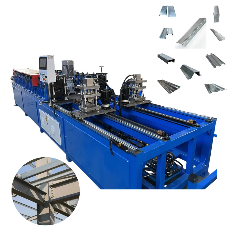 C U Stud With Punching Stud And Track Roll Forming Machine With High Speed