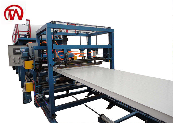 EPS Rock wool Sandwich Panel Roll Forming Machine PLC Control 50-150mm Thickness