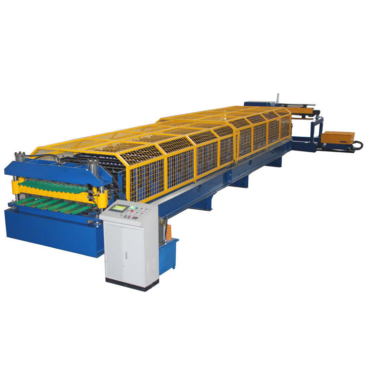 Metal Roofing Corrugated Steel Plc Wall Panel Roll Forming Machine Double Layer