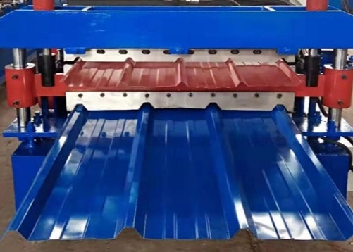 Metal Tile Plc Control Roof Panel Forming Machine Low Noise