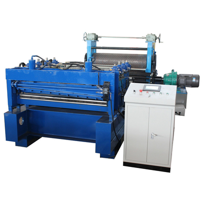 Steel Sheet PLC Metal Plate Embossing Machine / Line Motor Driven