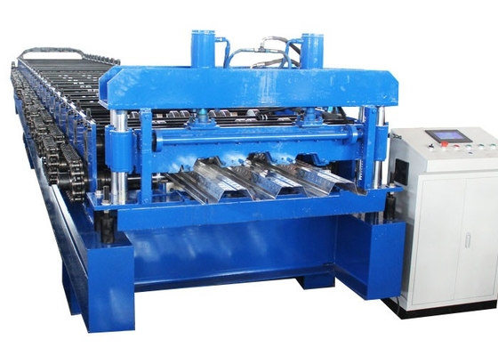 Customized 24 Stations Floor Deck Roll Forming Machine Hydraulic Cutting