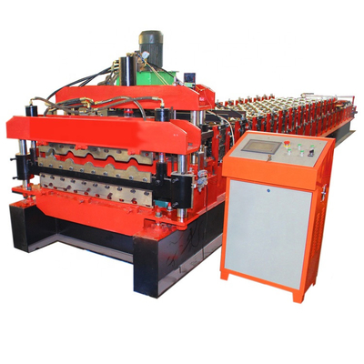 Automatic Aluminium Roofing Sheet Glazed Tile And Ibr Sheet Double Layer Roll Forming Machine