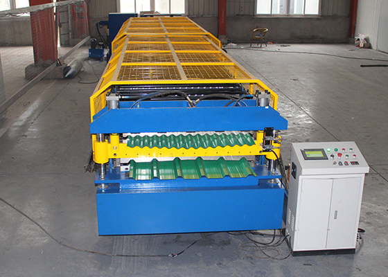 High Accuracy Double Layer Steel Roof Sheet Roll forming Machine IBR Corrugated Glazed