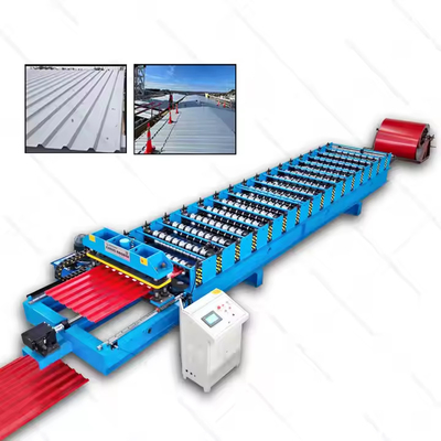 High-Accurate Fully Automatic Double Layer Steel Corrugated Roof Ibr Roofing Sheets Roll Forming Machine EN Bending Welding